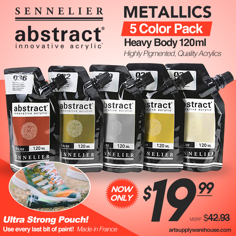 Sennelier Abstract Metallic 5 Set
