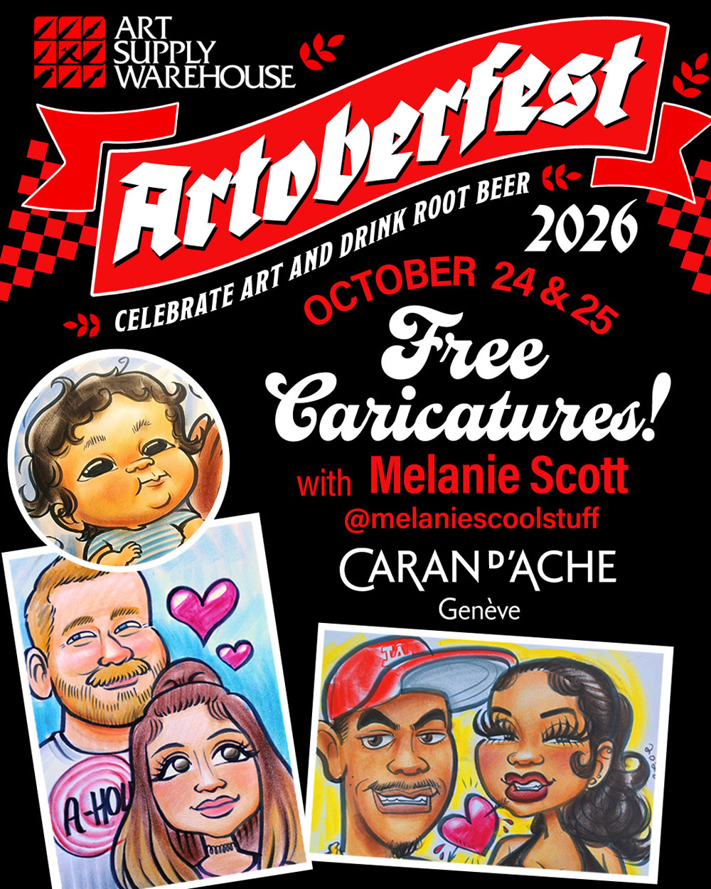 Artoberfest Caricatures October 24 and 25.