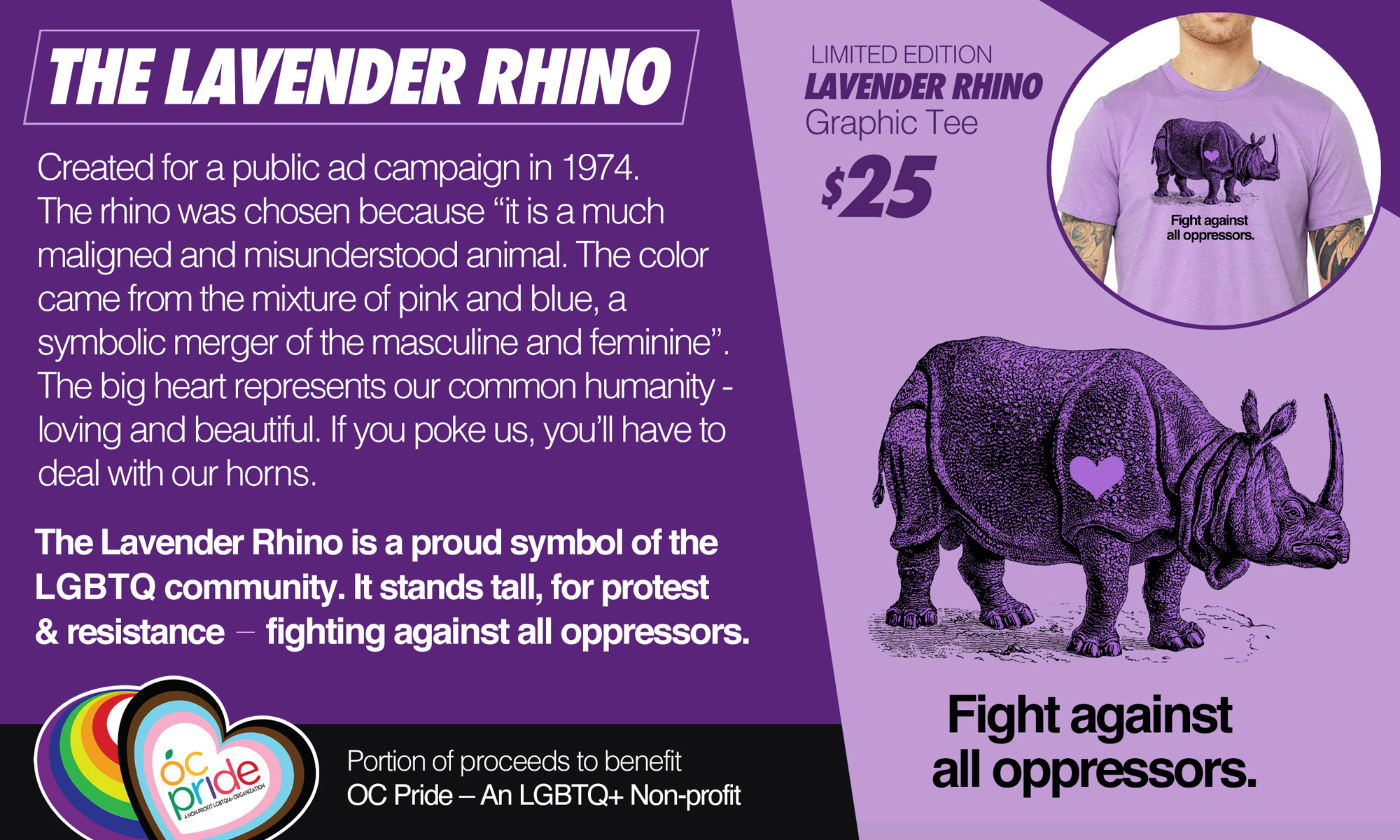 Lavender Rhino Shirt