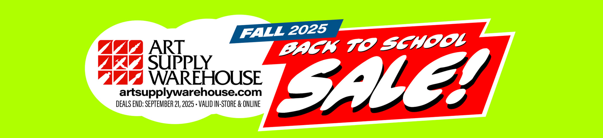 Back to School Sale. Deals end September 21, 2025.