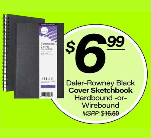 Black Hard Cover Sketchbooks