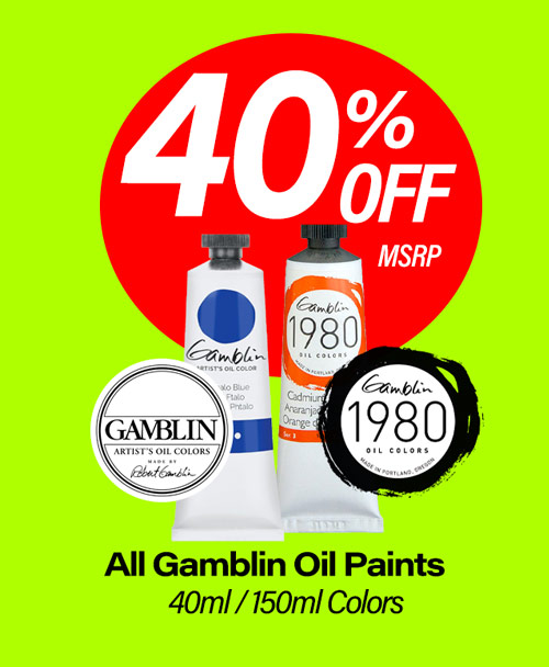Gamblin Oil Paints 40% Off