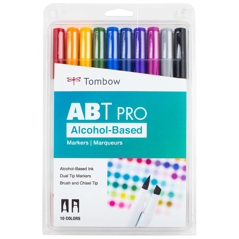 Tombow ABT Pro Alcohol Marker 10pc Sets