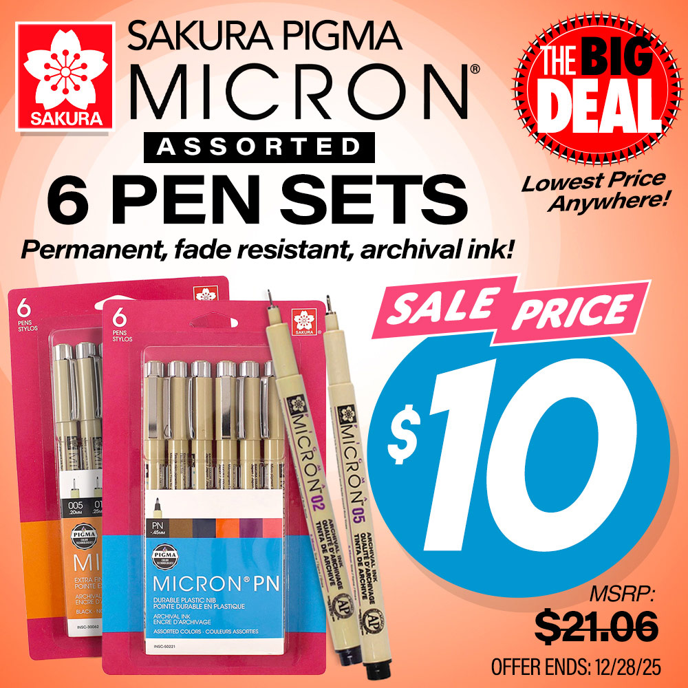 Sakura Microns. MSRP $30.00, Big Deal Sale Price $10.00! Offer valid until December 28, 2025. While supplies last.