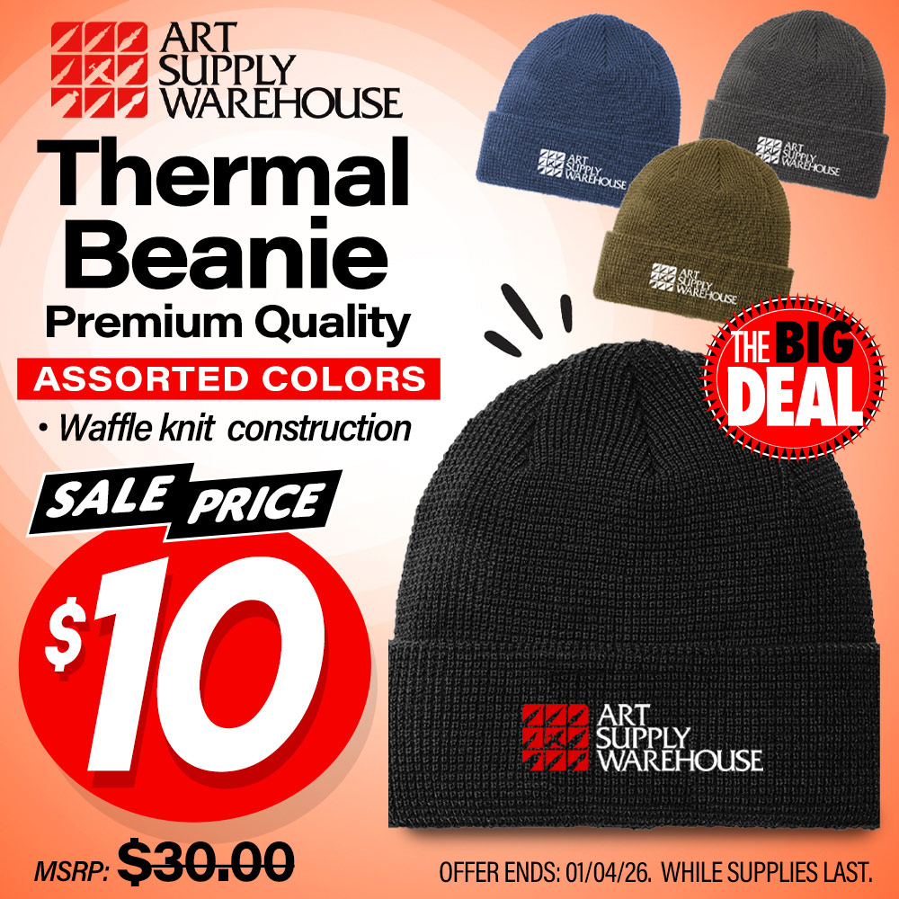 Thermal Beanie, premium quality. Waffle-knit construction. MSRP $30.00, Big Deal Sale Price $10.00! Offer valid until January 4, 2026. While supplies last.