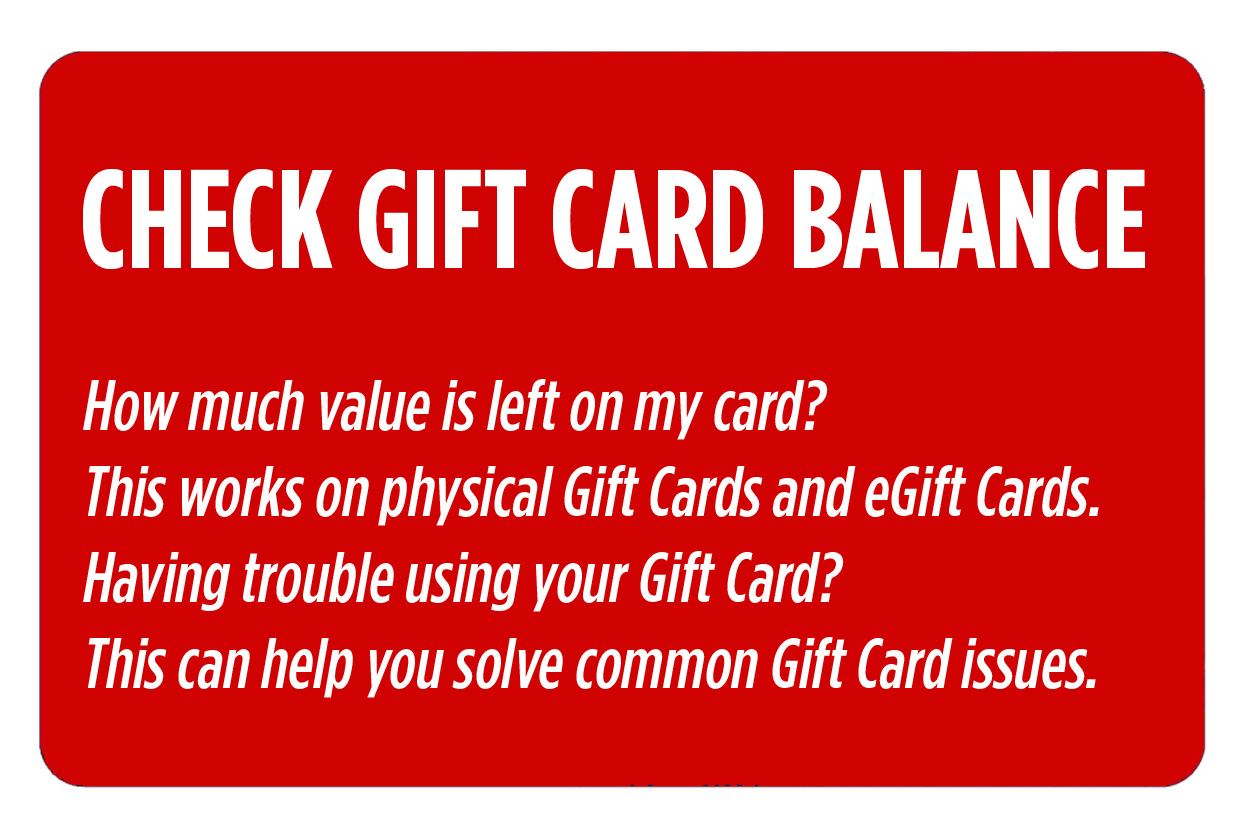 Gift Card Balance: Check the Balance of a Gift Card