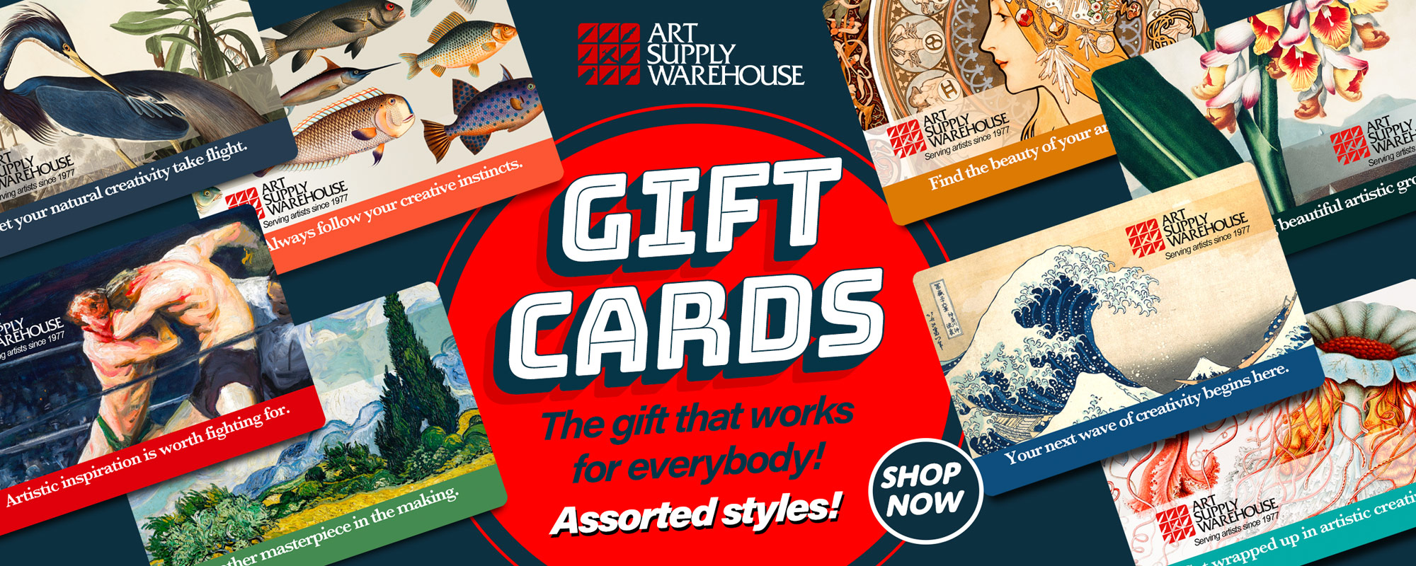 Gift Cards. The gift that works for everybody! Shop Now.