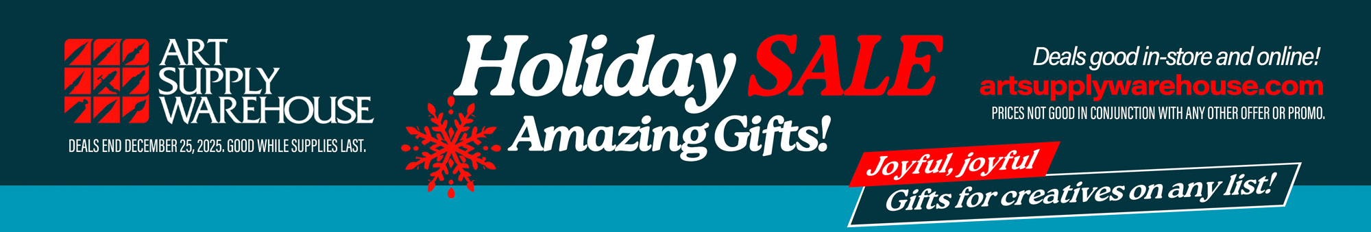 Art Supply Warehouse Holiday Deals