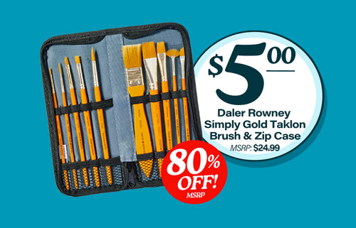 Daler Simply Gold Taklon Brush Set