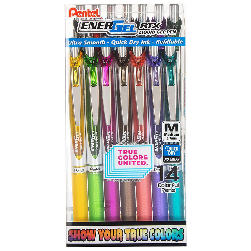 Pentel EnerGel True Colors 14pc Set