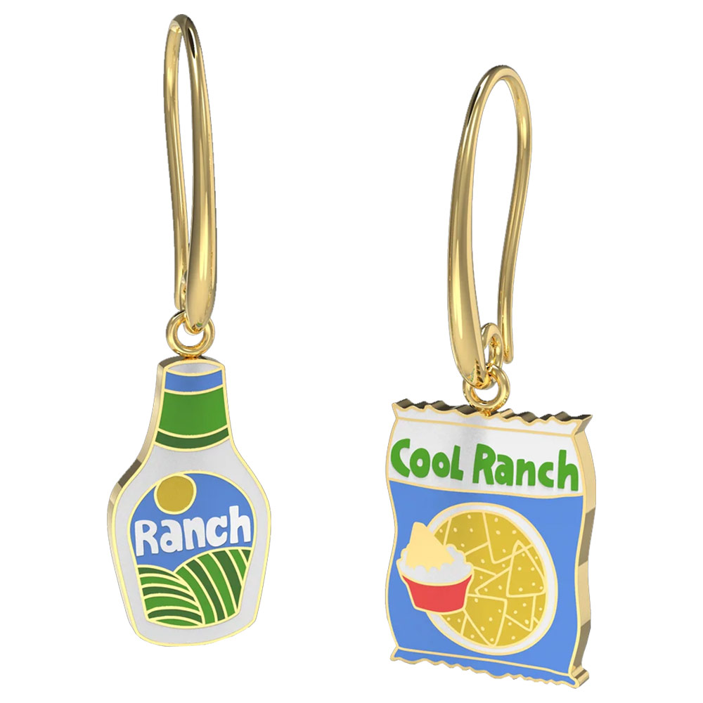 Yellow Owl Hanging Earrings