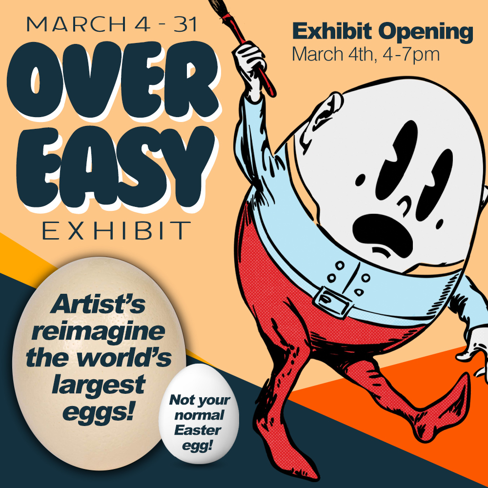 Over Easy Ostrich Egg Art Show