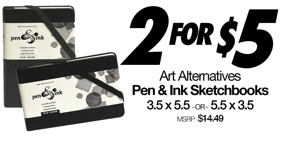 AA Pen & Ink 3x5 Sketchbooks